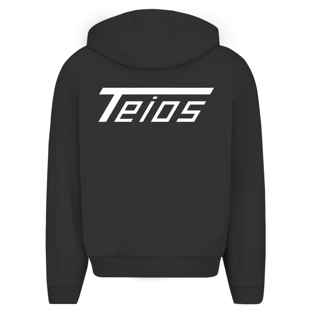 zip hoodie | oversize | teios logo backprint