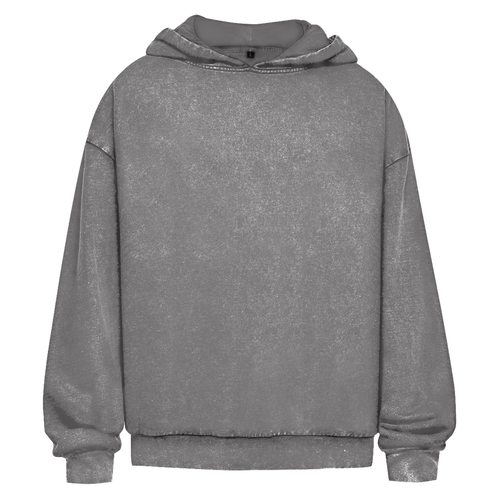 washed hoodie teios black print – lookbook