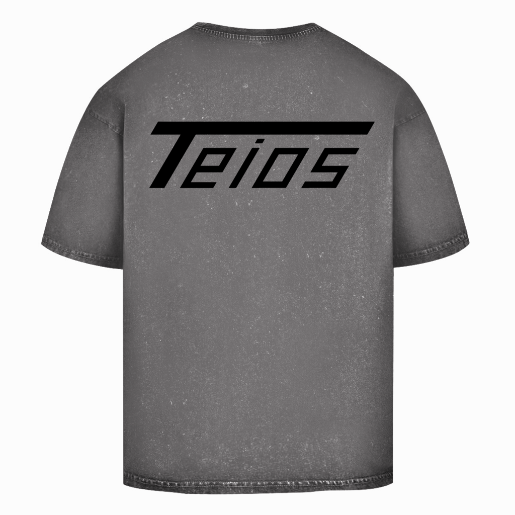 washed shirt | oversize | backprint teios logo /b