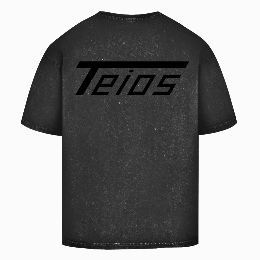 washed shirt | oversize | backprint teios logo /b