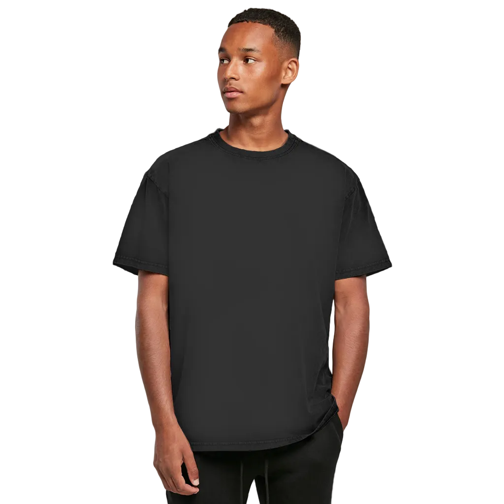 washed tee teios black print – rückansicht