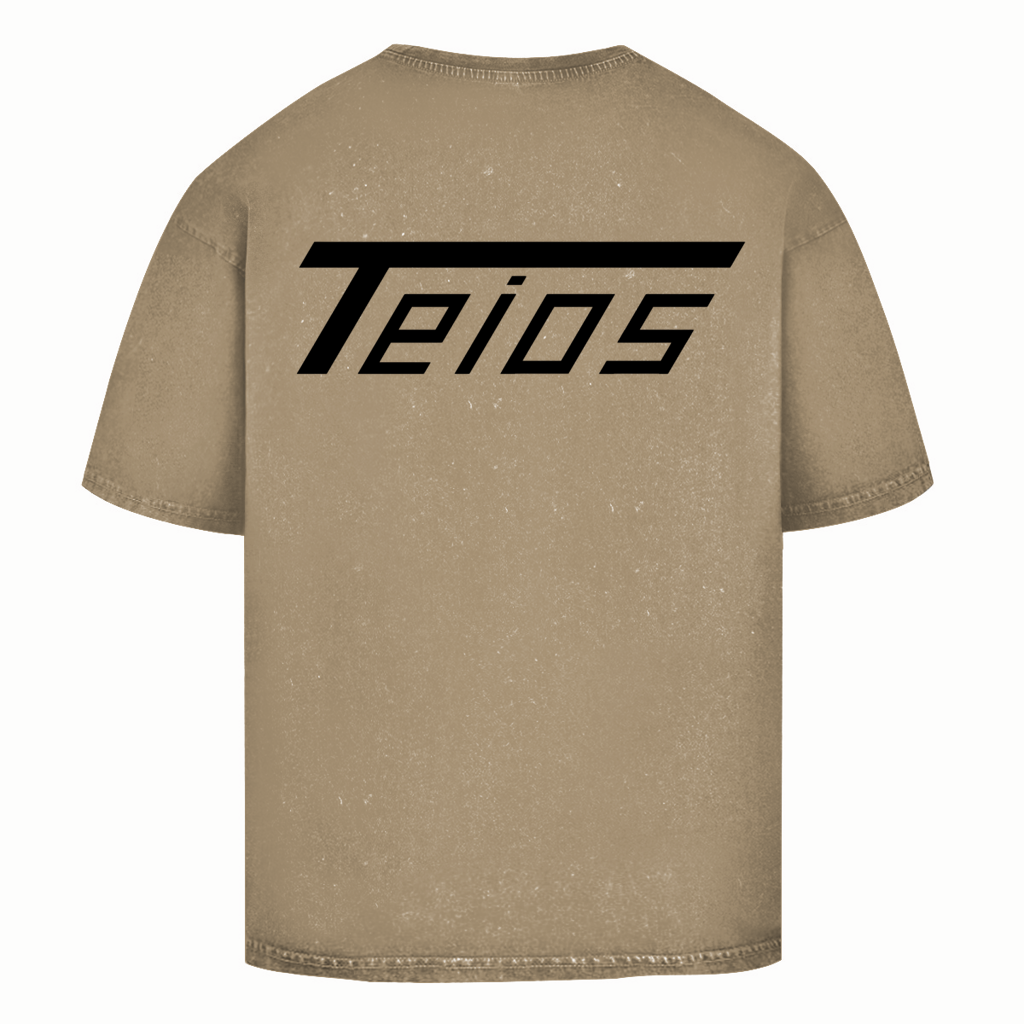 washed shirt | oversize | backprint teios logo /b