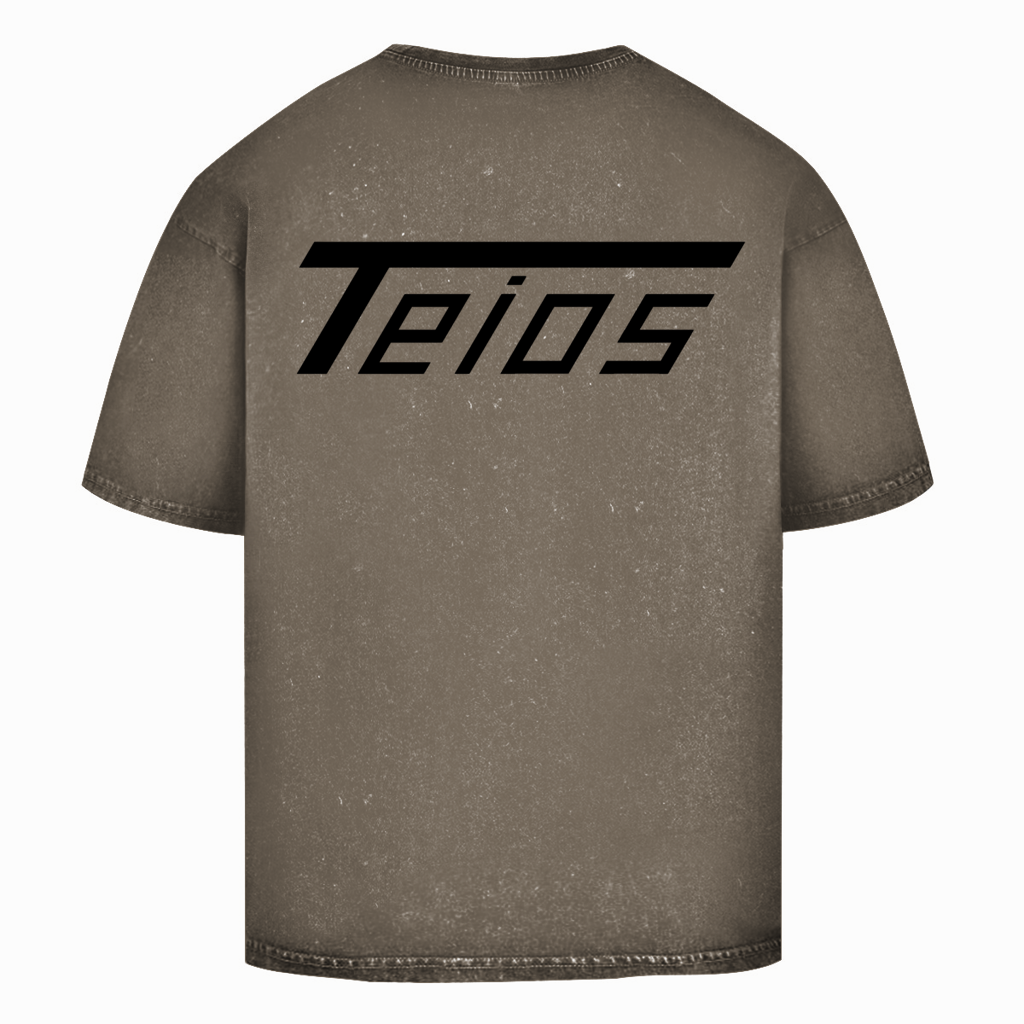 washed shirt | oversize | backprint teios logo /b