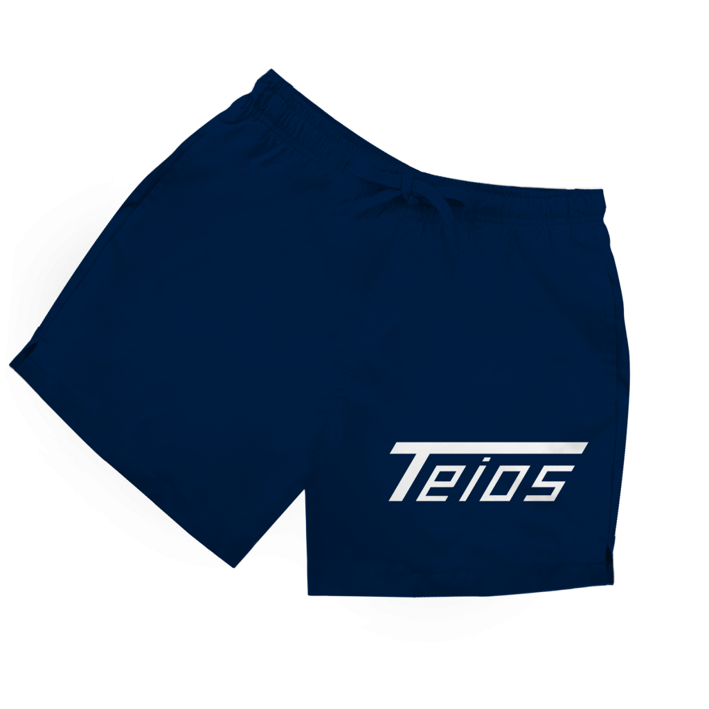 swim shorts | frontprint  teios logo