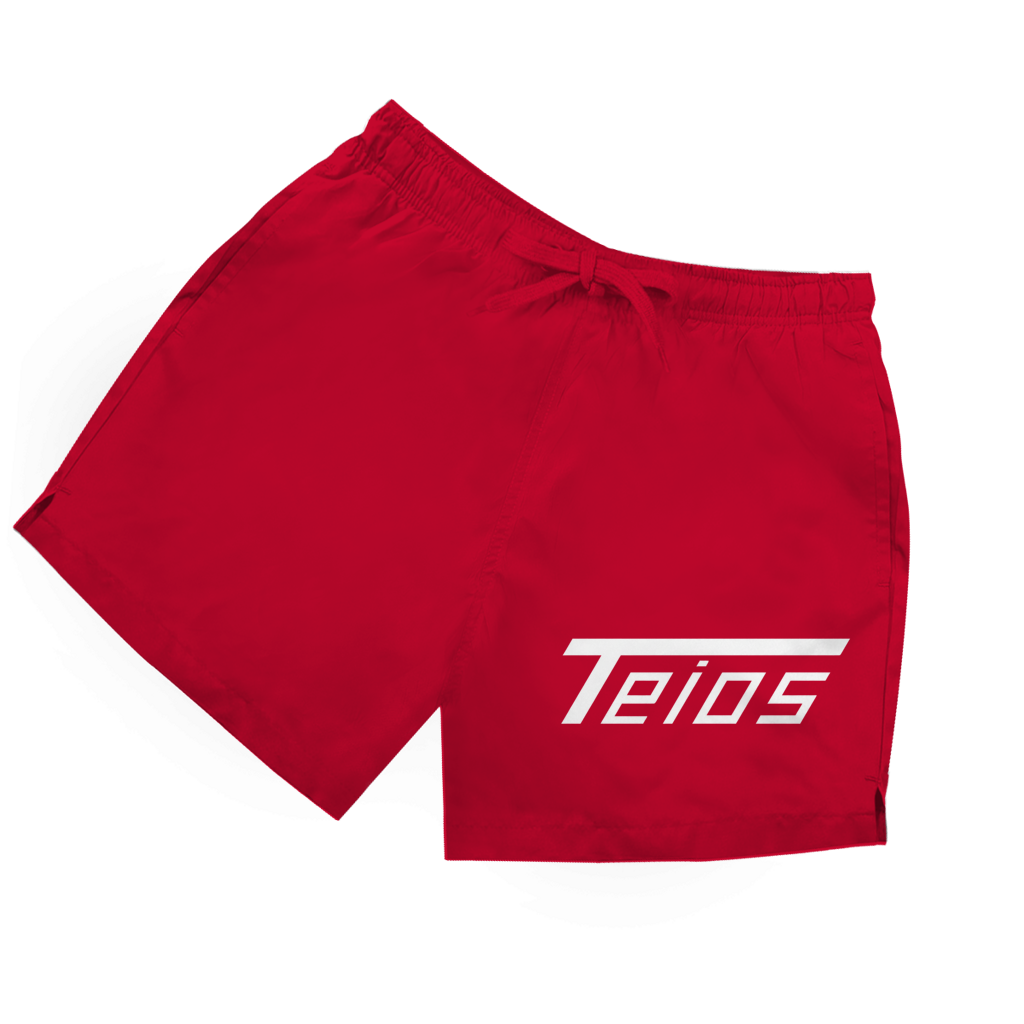 swim shorts | frontprint  teios logo