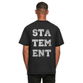 washed tee statement white print – frontansicht