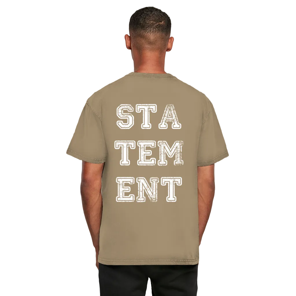washed tee statement white print – close-up 5