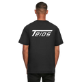 washed tee teios white print – frontansicht