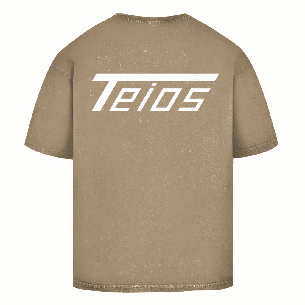washed shirt | oversize | backprint teios logo /w