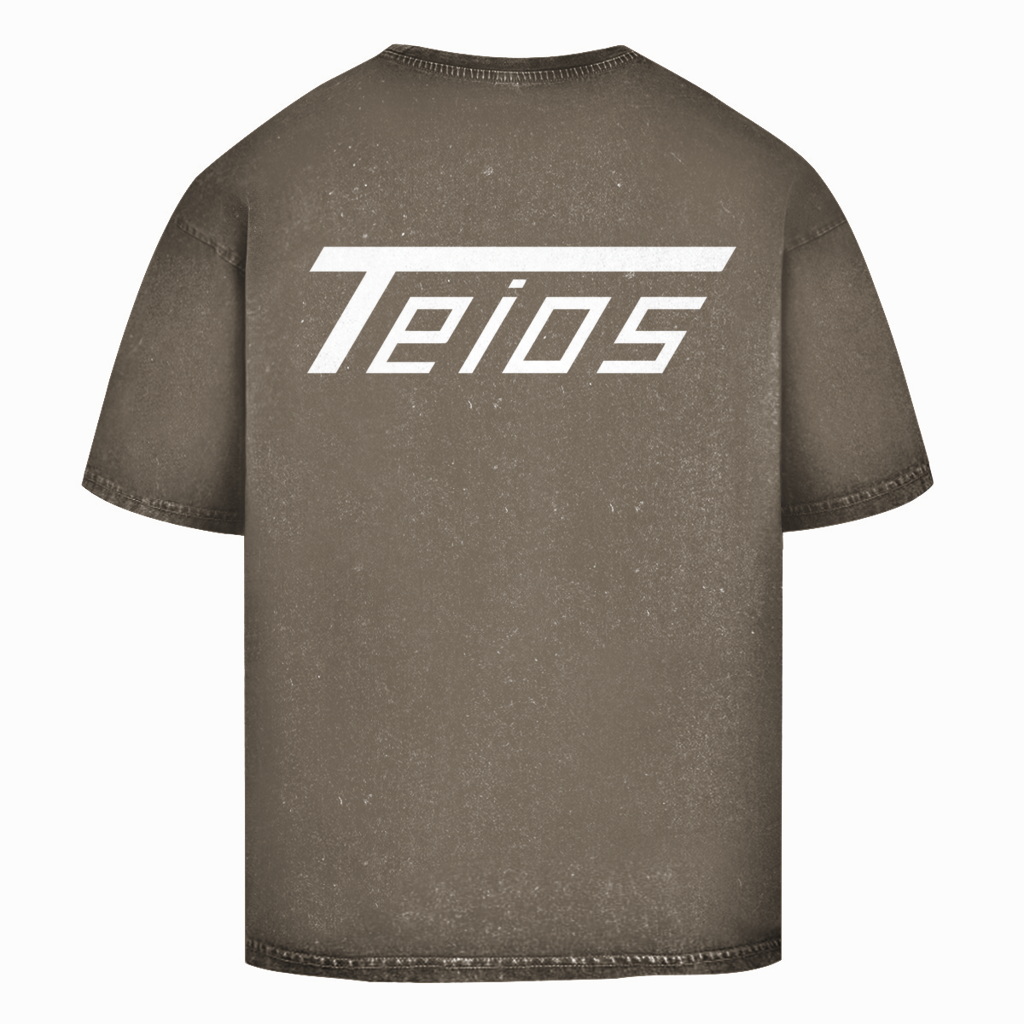 washed shirt | oversize | backprint teios logo /w