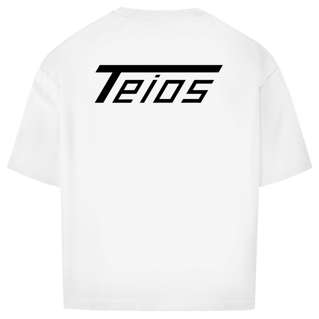 oversize tee teios black print – on-body 10