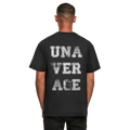 washed tee unaverage white print – frontansicht