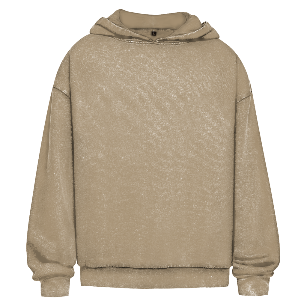 washed hoodie teios white print – on-body 6