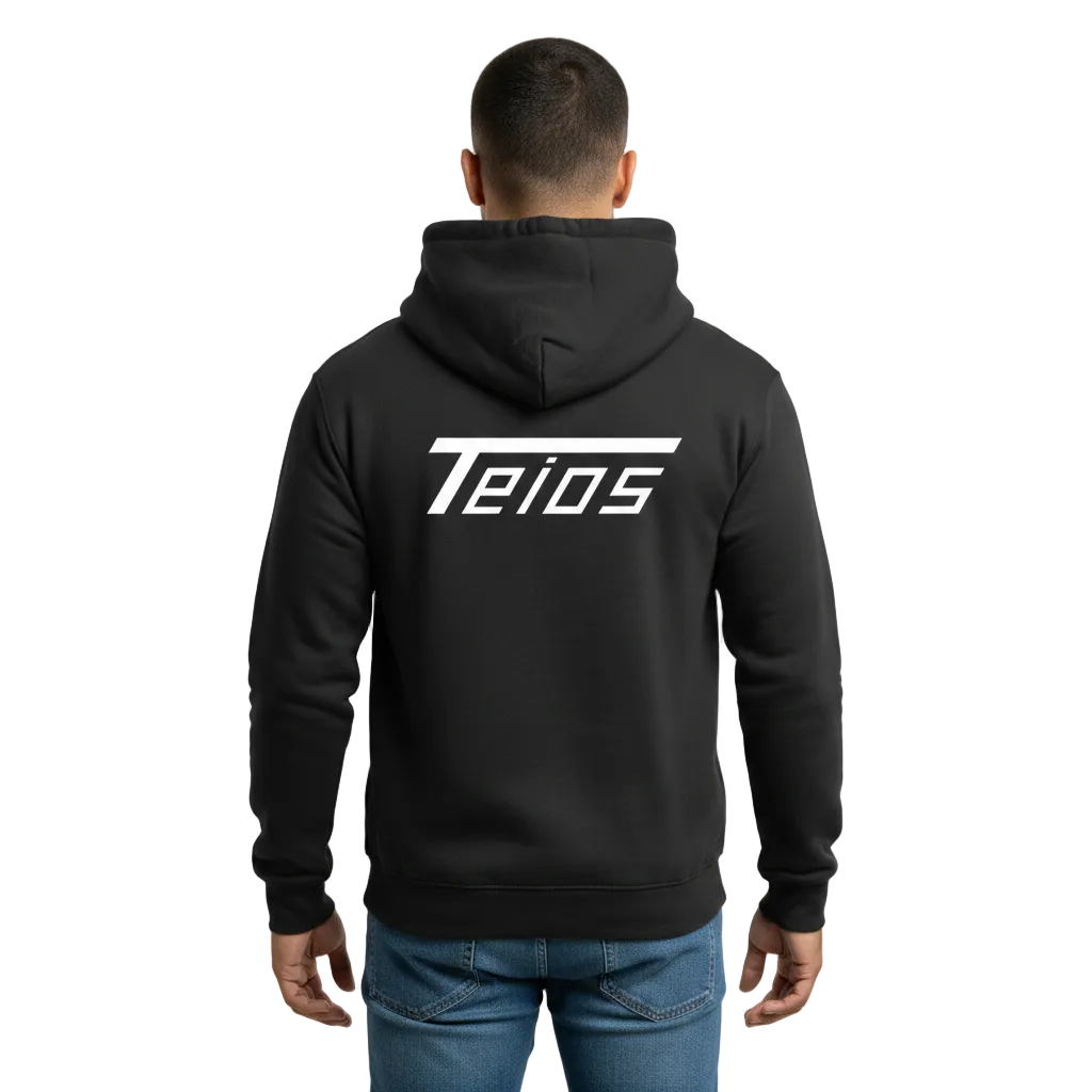 premium zip hoodie 380gsm teios – frontansicht
