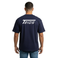 oversize tee teios white print – frontansicht