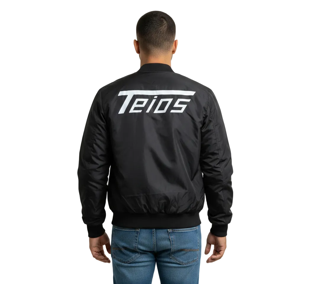bomber jacket | street | backprint teios logo
