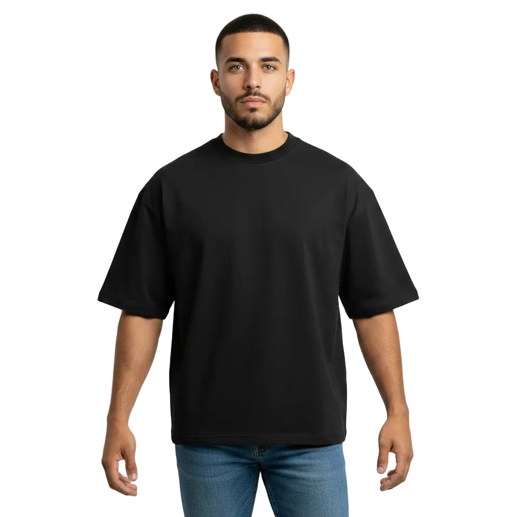 oversize tee senshi kanji weiss – rückansicht