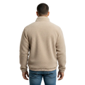 sherpa jacket teios weisser frontprint – frontansicht