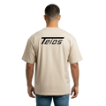 oversize tee teios black print – frontansicht