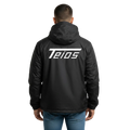 windbreaker teios weisser print – frontansicht