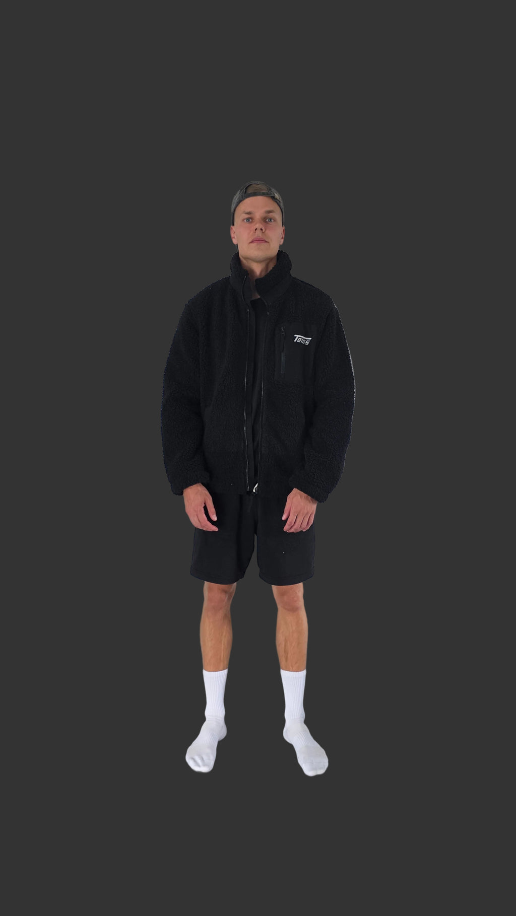sherpa jacket | frontprint teios logo