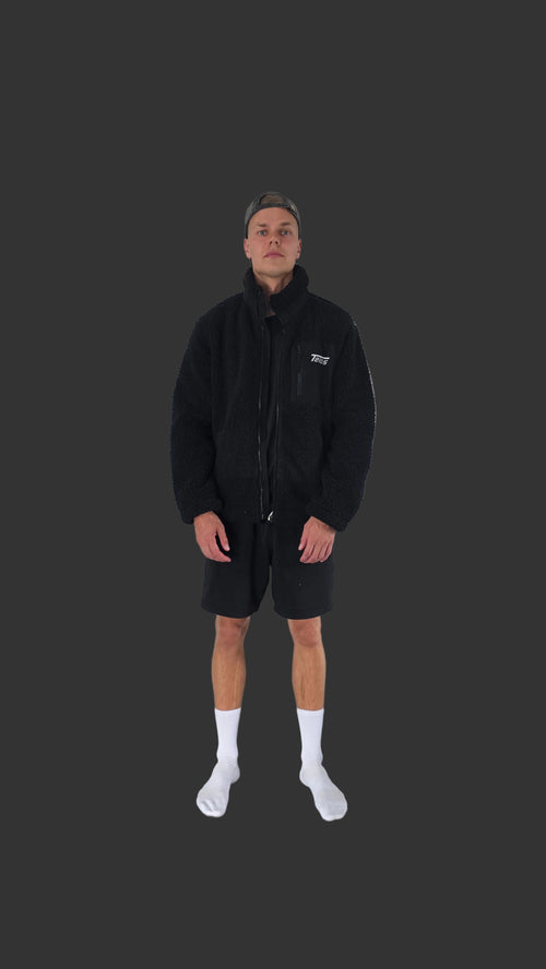 sherpa jacket | frontprint teios logo