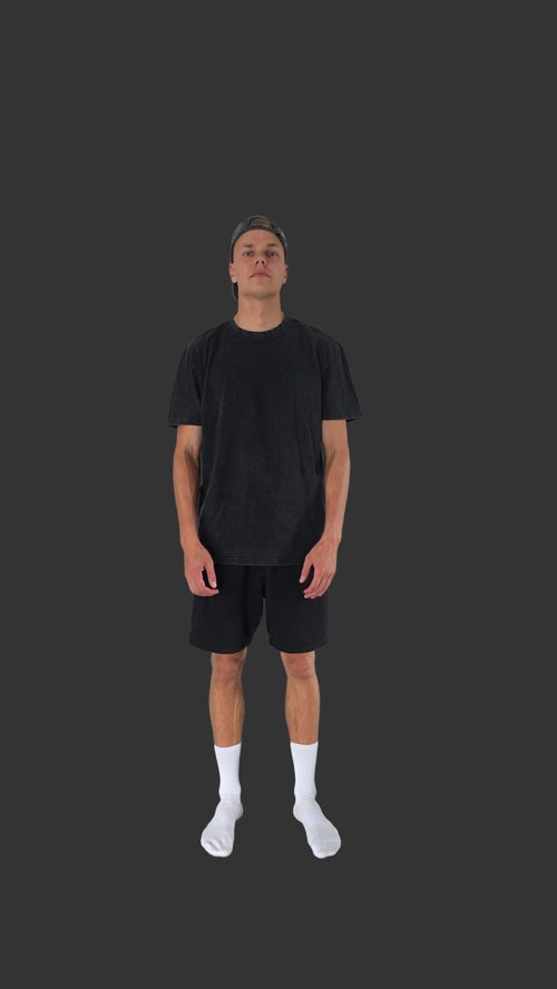 washed shirt | oversize | backprint teios logo /b