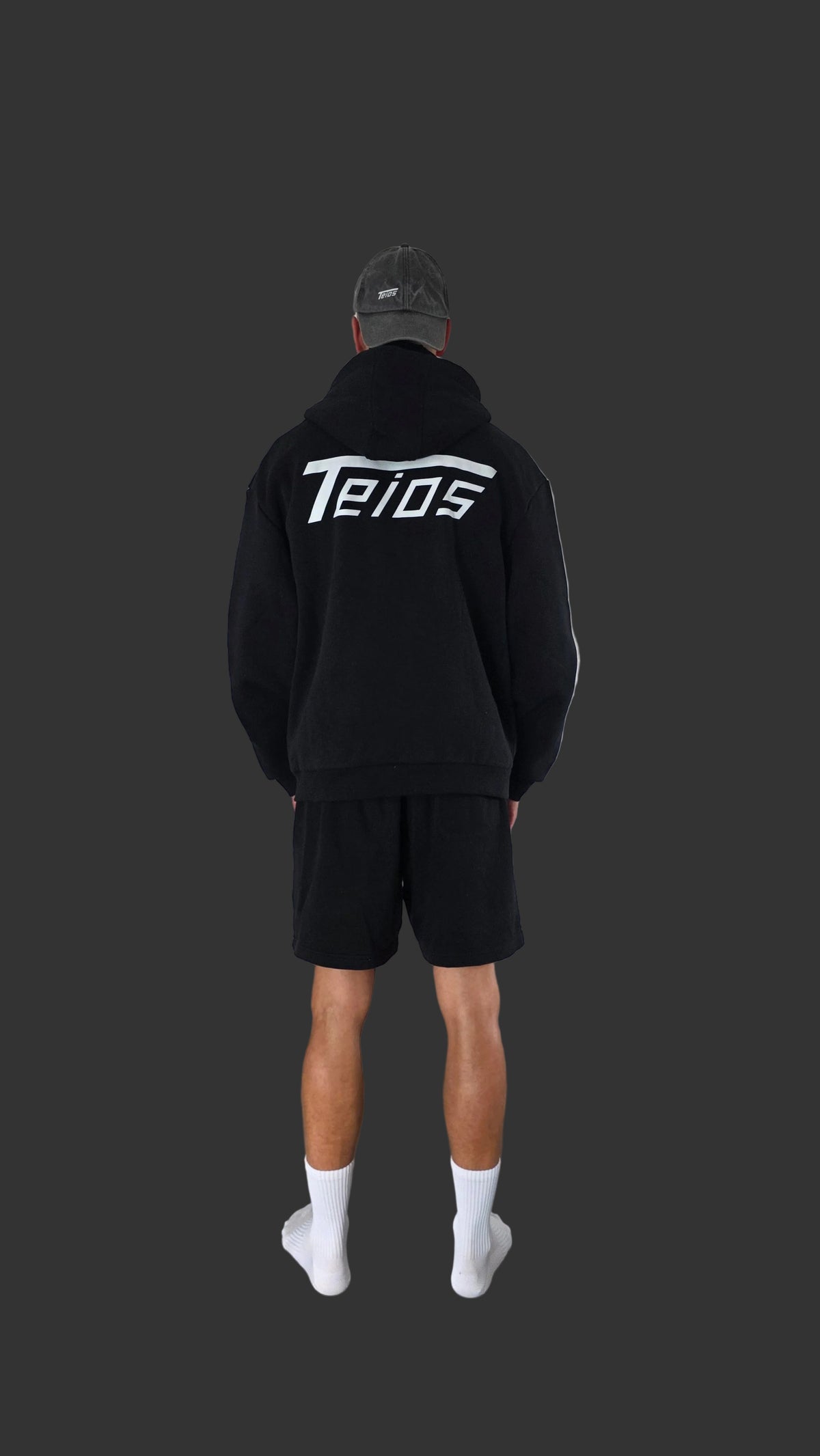 zip hoodie | oversize | teios logo backprint