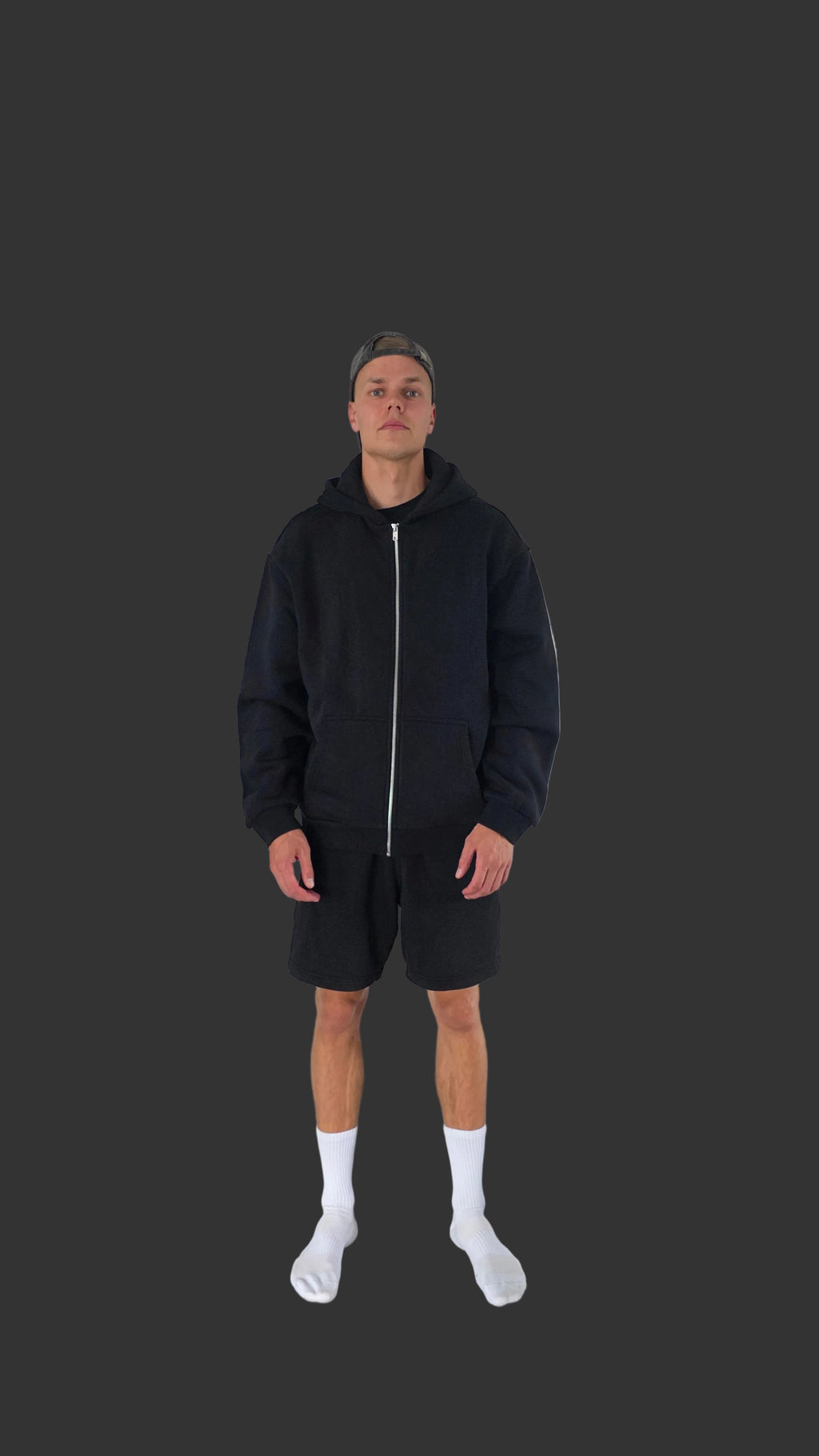 zip hoodie | oversize | teios logo backprint